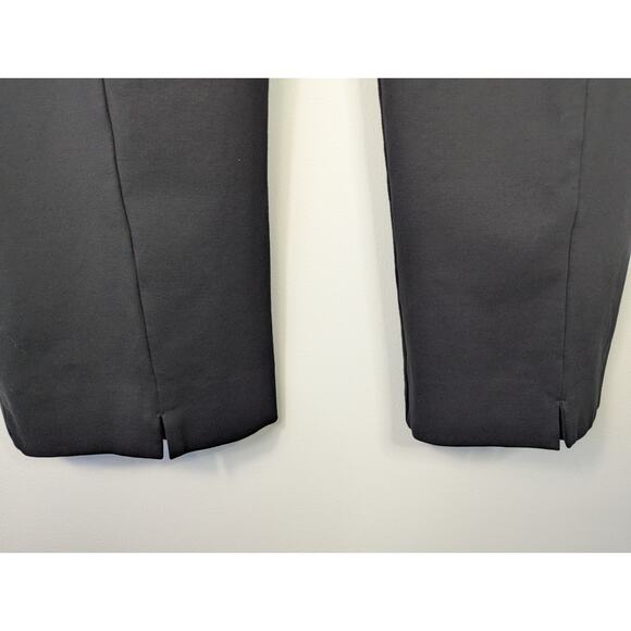 Misook Black Stretch High Rise Straight Leg Pull-On Pants - Picture 5 of 6